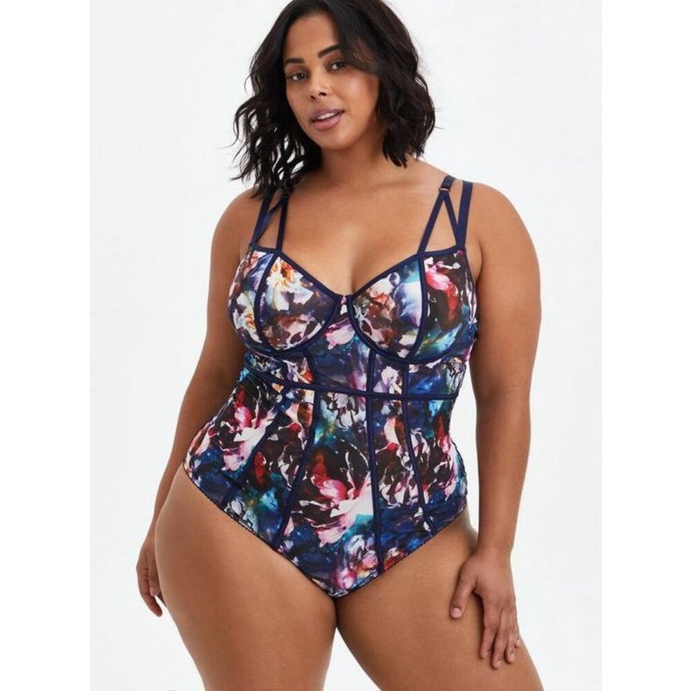 Torrid Curve Simply Mesh Bodysuit Size 2 Us 2x 18… - image 1